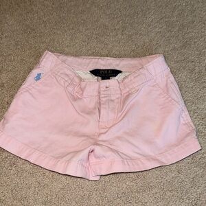 Girls pink polo Ralph Lauren shorts size 5